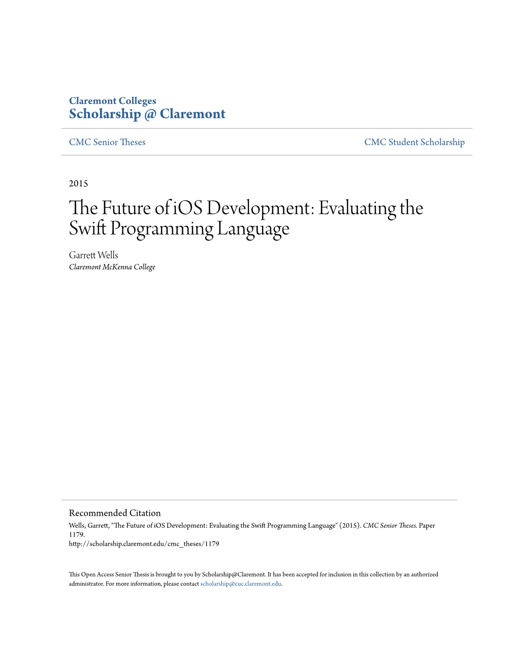 The Future of Ios Development: Evaluating the Swift Programming Language