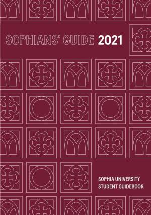 Sophia University Student Guidebook Sophians' Guide 2021