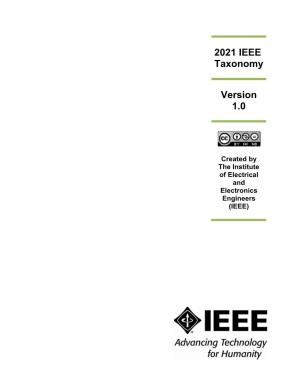 2021 IEEE Taxonomy Version