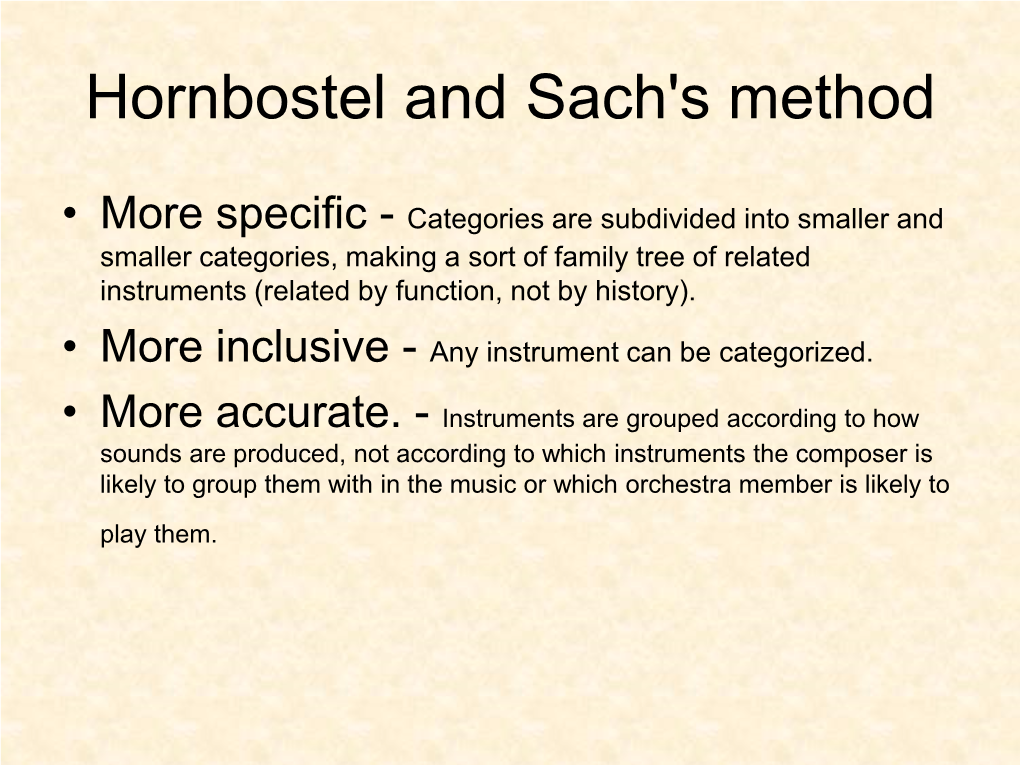 Instrument Classification