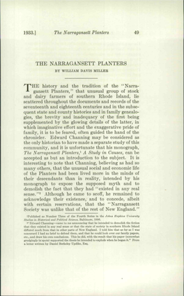 The Narragansett Planters 49