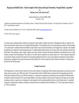 Some Examples of the Lotena and Lajas Formations, Neuquén Basin, Argentina* by Mariano Arcuri1 and Carlos Zavala1,2