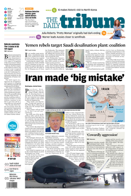 Iran Made 'Big Mistake'