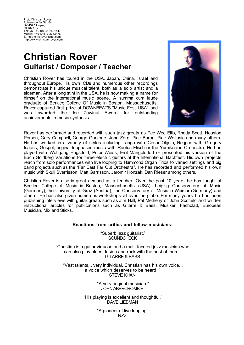 Christian Rover Abtnaundorfer Str