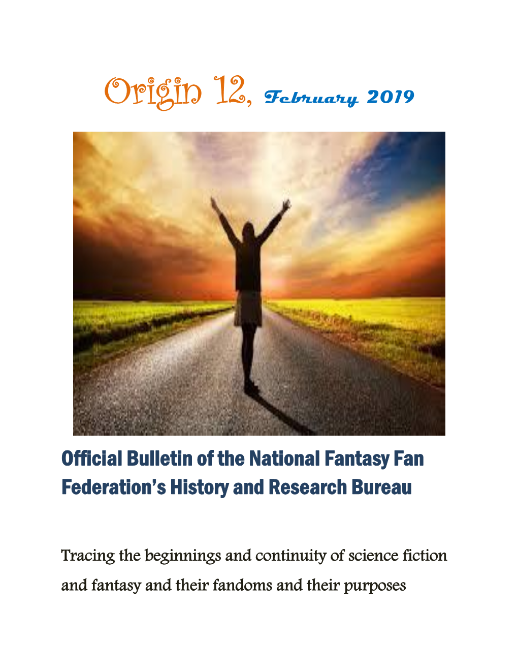 Official Bulletin of the National Fantasy Fan Federation's History And