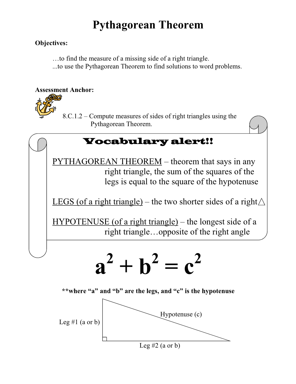 NOTES and EXAMPLES