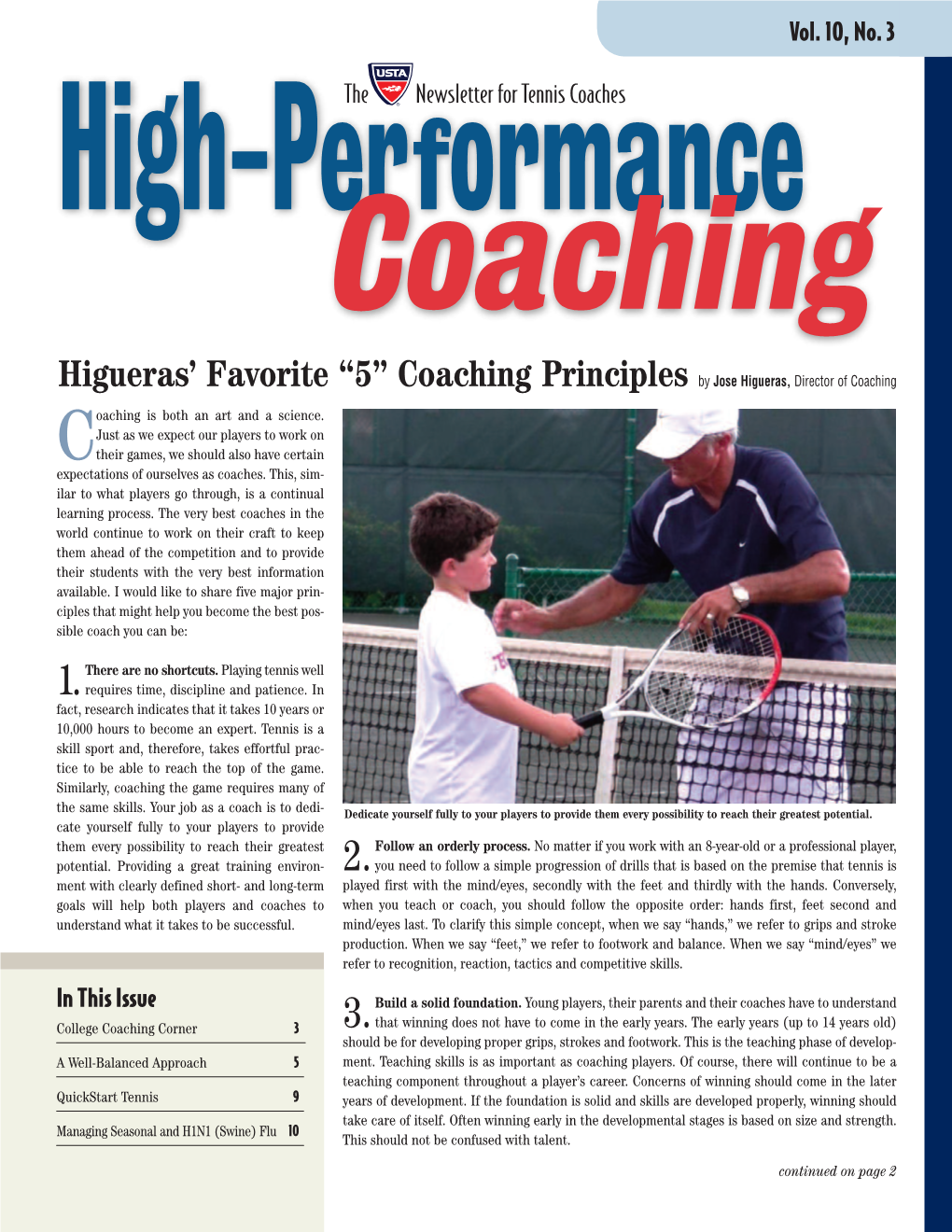 High Performance Coaching Newsletter