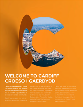 Welcome to Cardiff Croeso I Gaerdydd