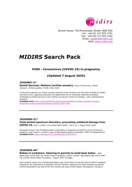 MIDIRS Search Pack