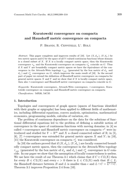 Kuratowski Convergence on Compacta and Hausdorff Metric Convergence