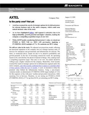 AXTEL Is the Party Over? Not Yet @Analisis Fundam