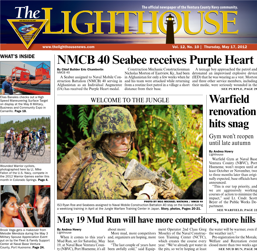 NMCB 40 Seabee Receives Purple Heart