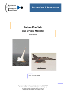 Future Conflicts and Cruise Missiles