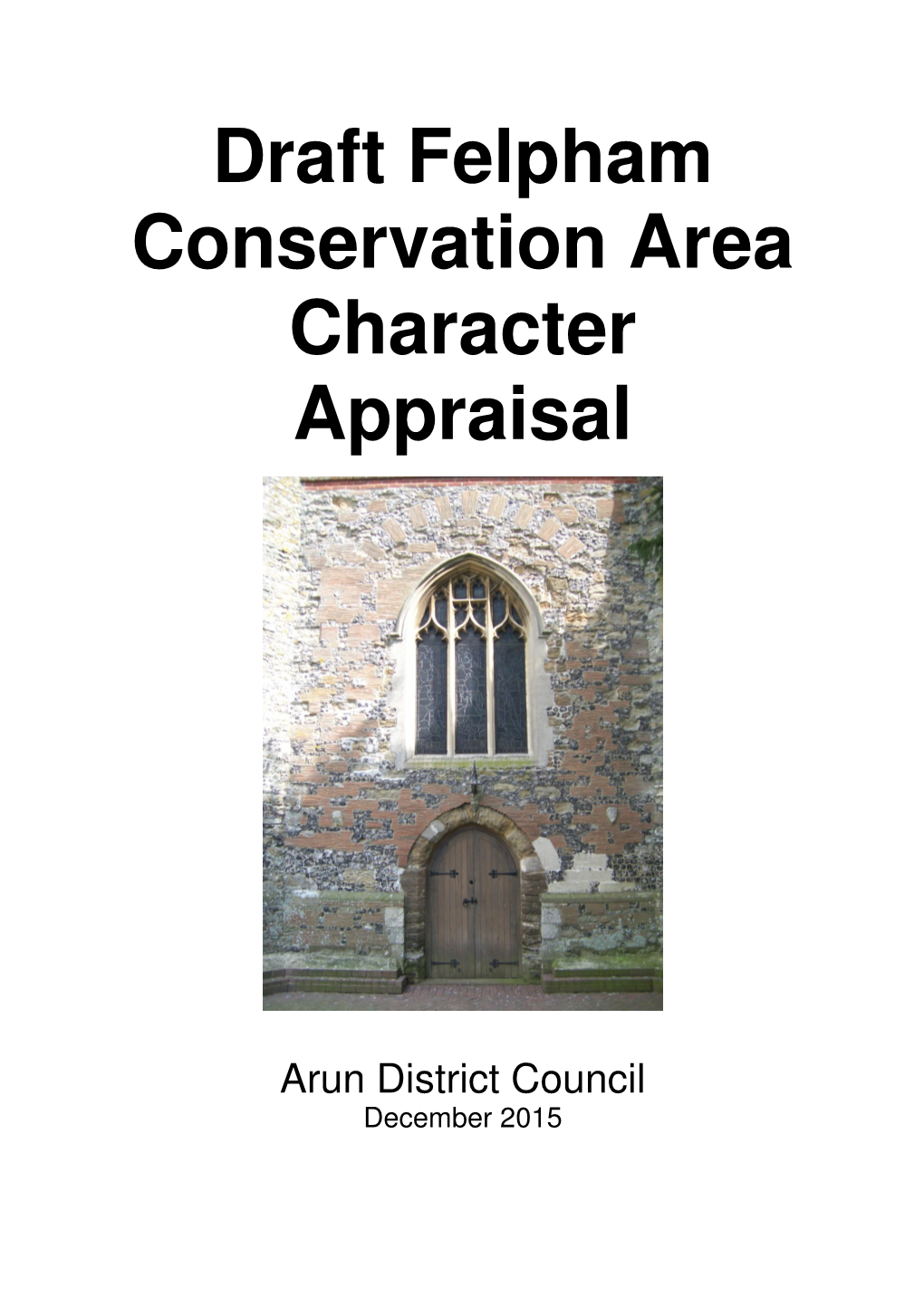 Draft Felpham Conservation Area Character Appraisal
