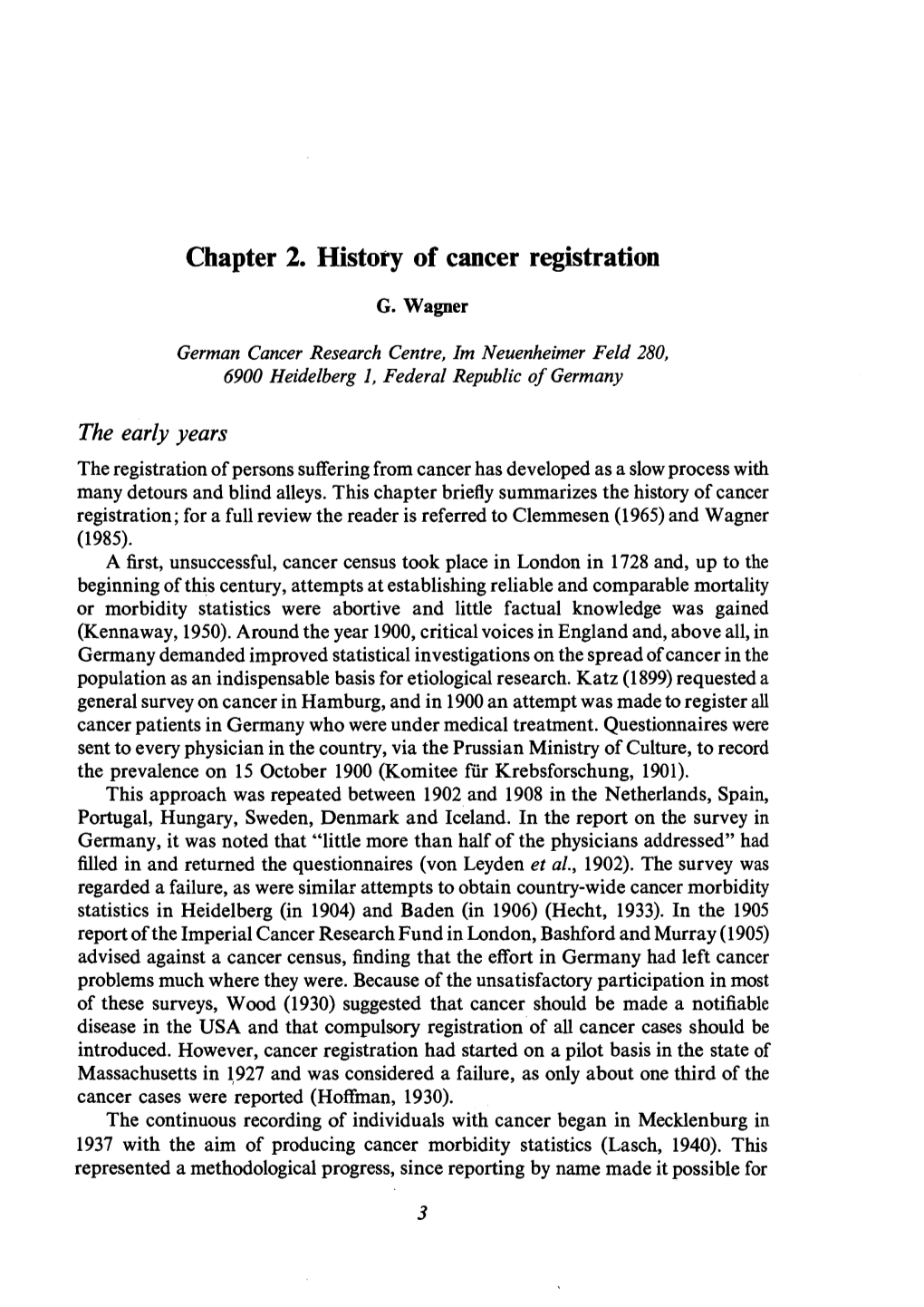 Chapter 2. History of Cancer Registration