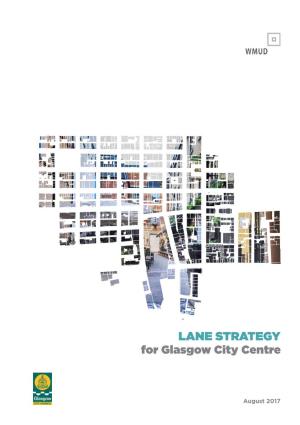 LANE STRATEGY for Glasgow City Centre