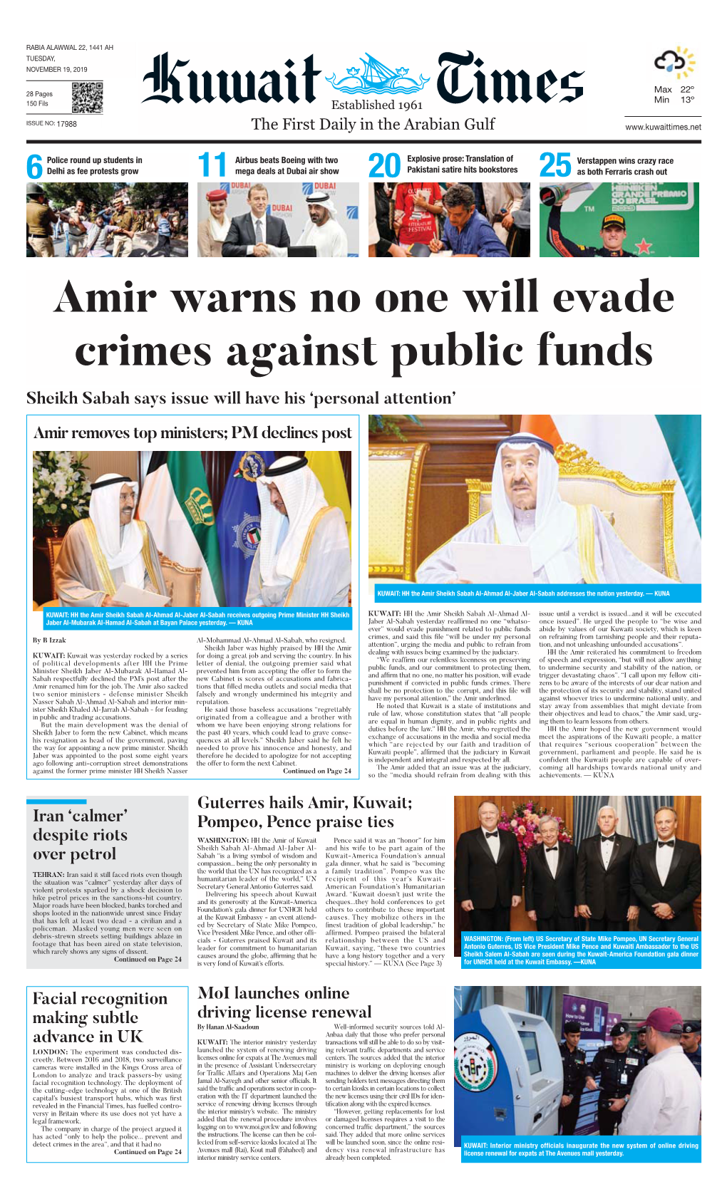 Kuwaittimes 19-11-2019.Qxp Layout 1