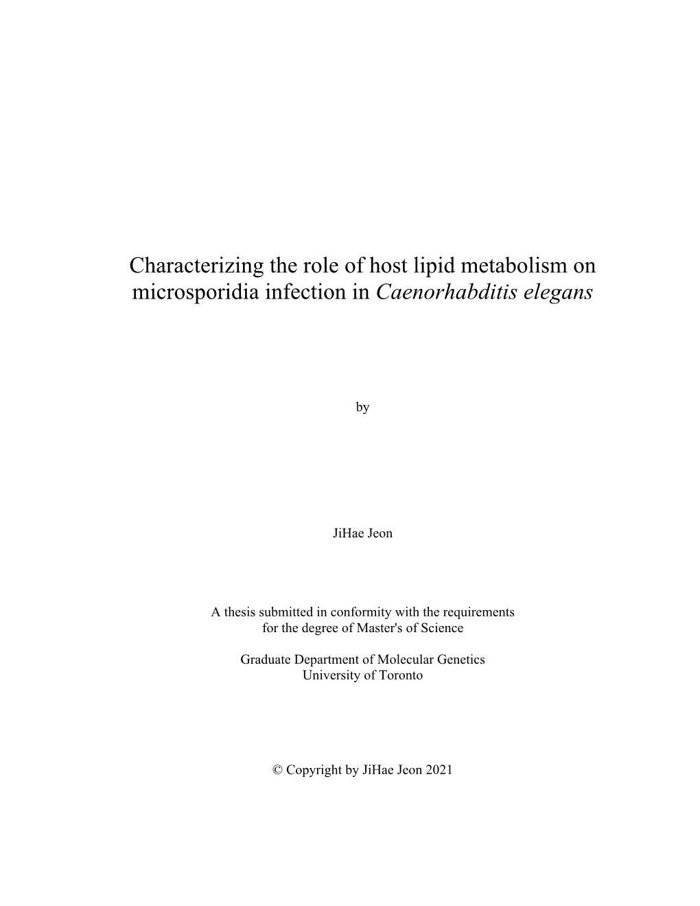 C. Elegans Identified Upregulation of Lipid Metabolites in Three Lipid Biosynthesis Pathways: Phosphatidylcholines, Acylcarnitines and Ceramides