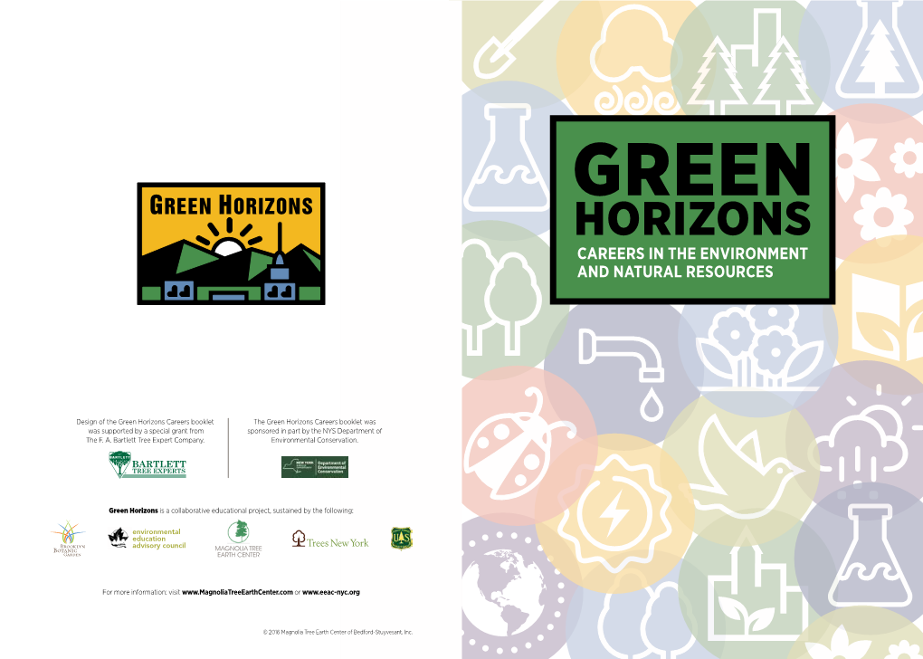 Green Horizons Careers in the Environment and Natural Resources