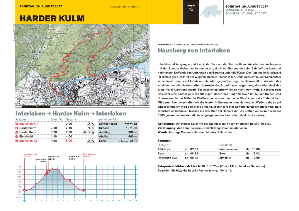 HARDER KULM ) 0006 A1 7 B ( © Swisstopo