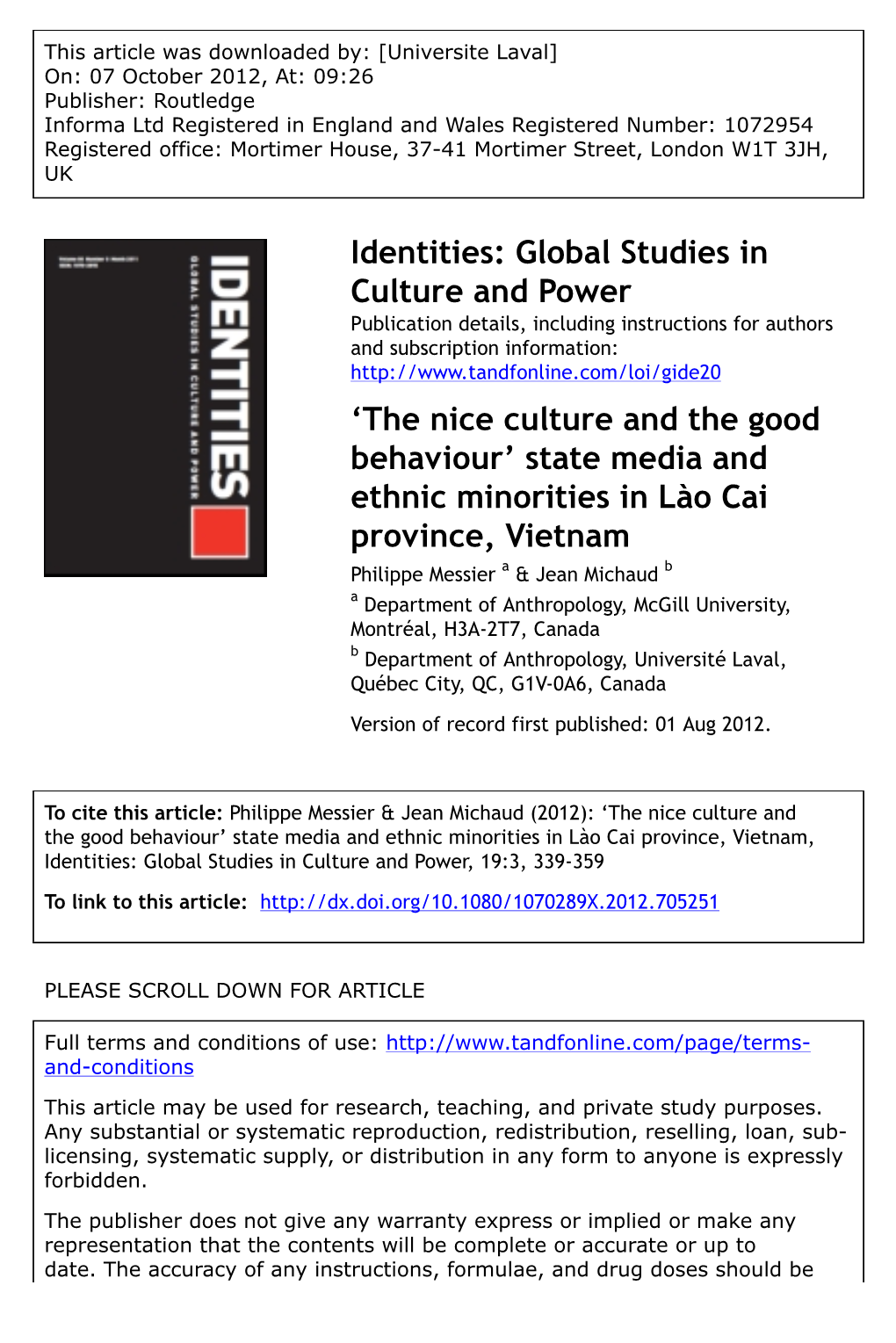 State Media and Ethnic Minorities in Lào Cai Province, Vietnam