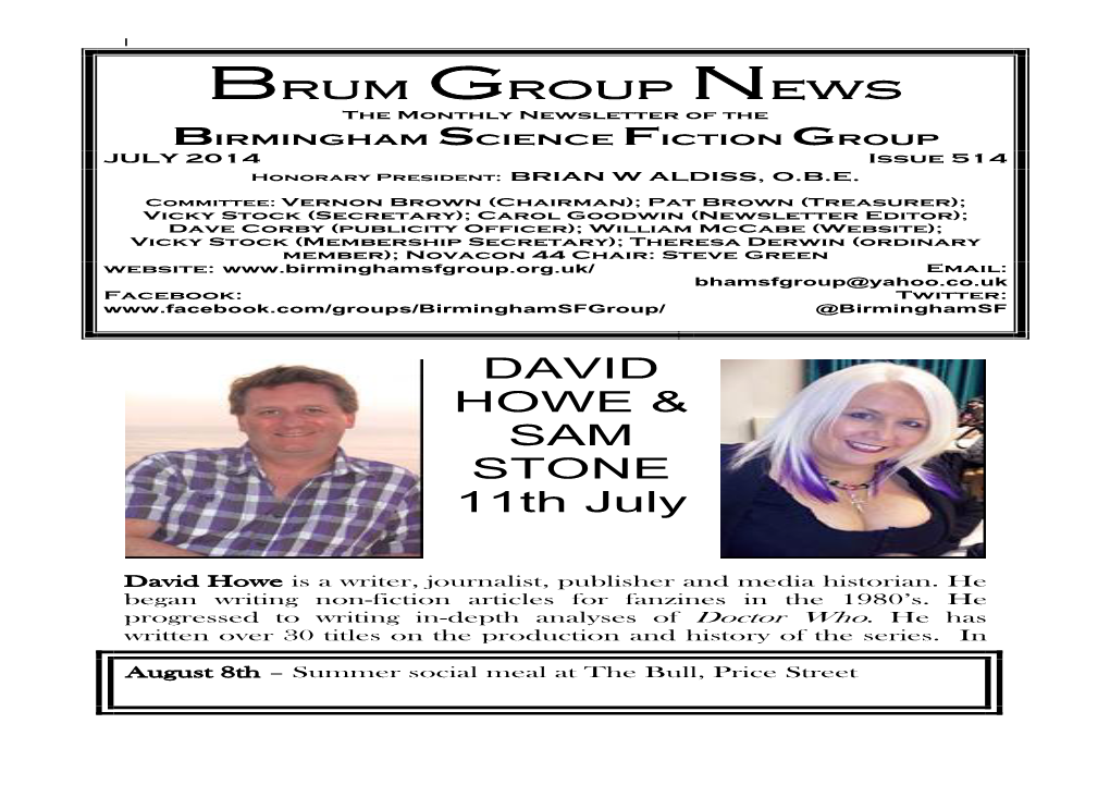 BSFG News 514 July 2014