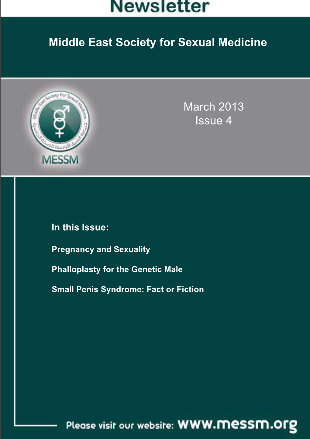 Middle East Society for Sexual Medicine March 2013 Issue 4