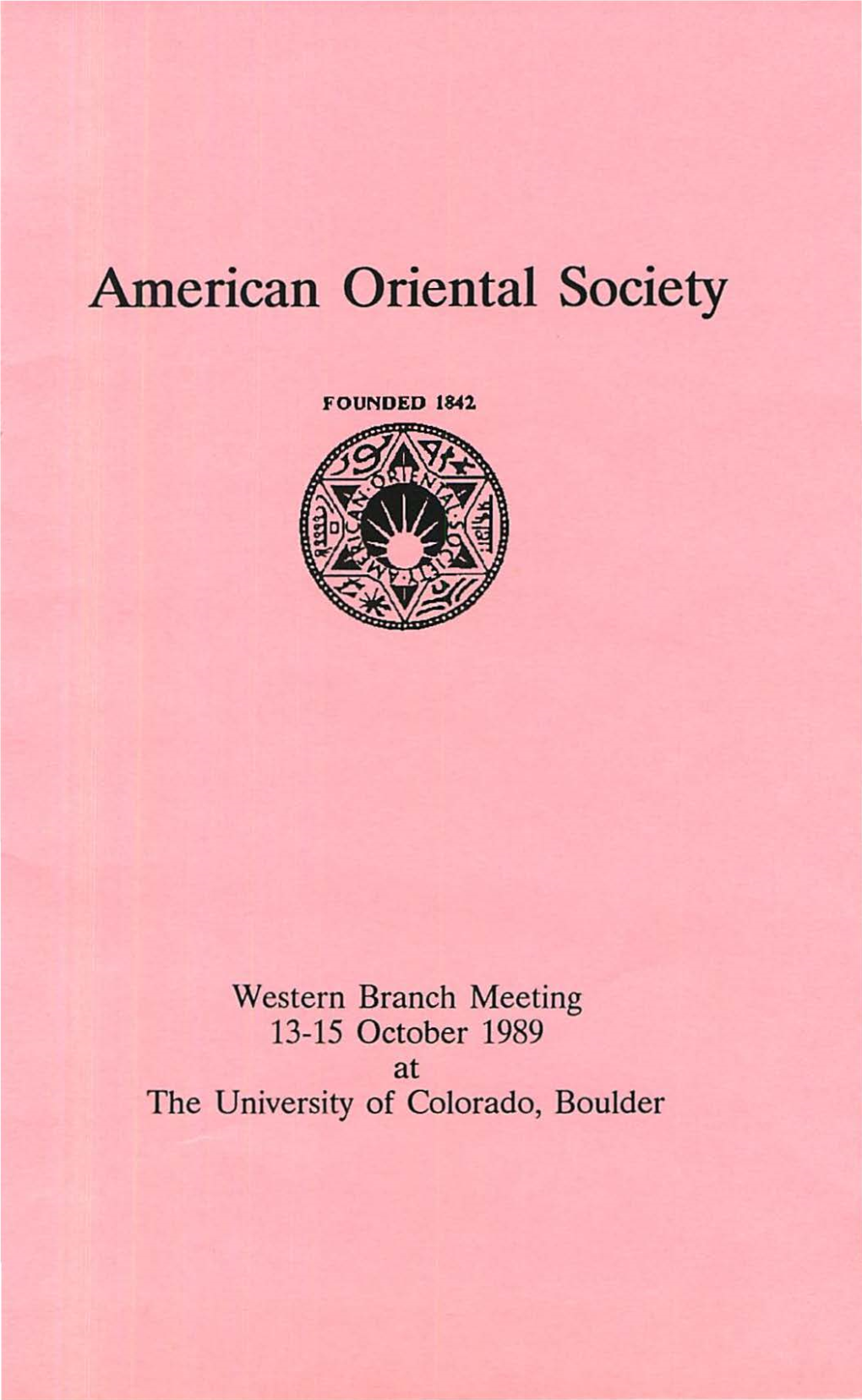 American Oriental Society