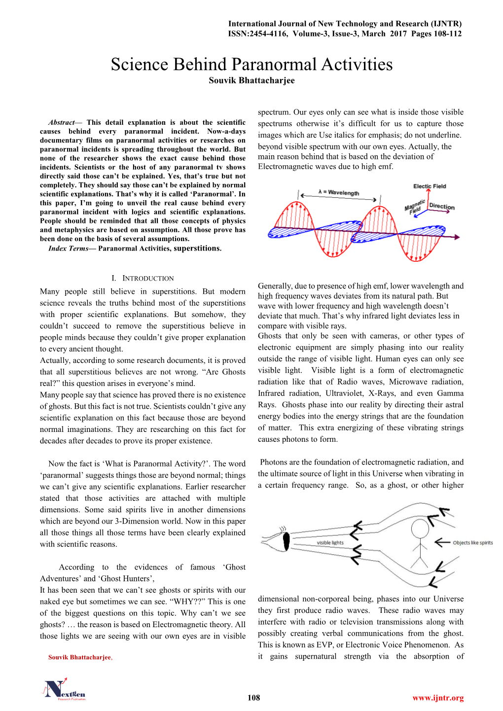 Science Behind Paranormal Activities Souvik Bhattacharjee