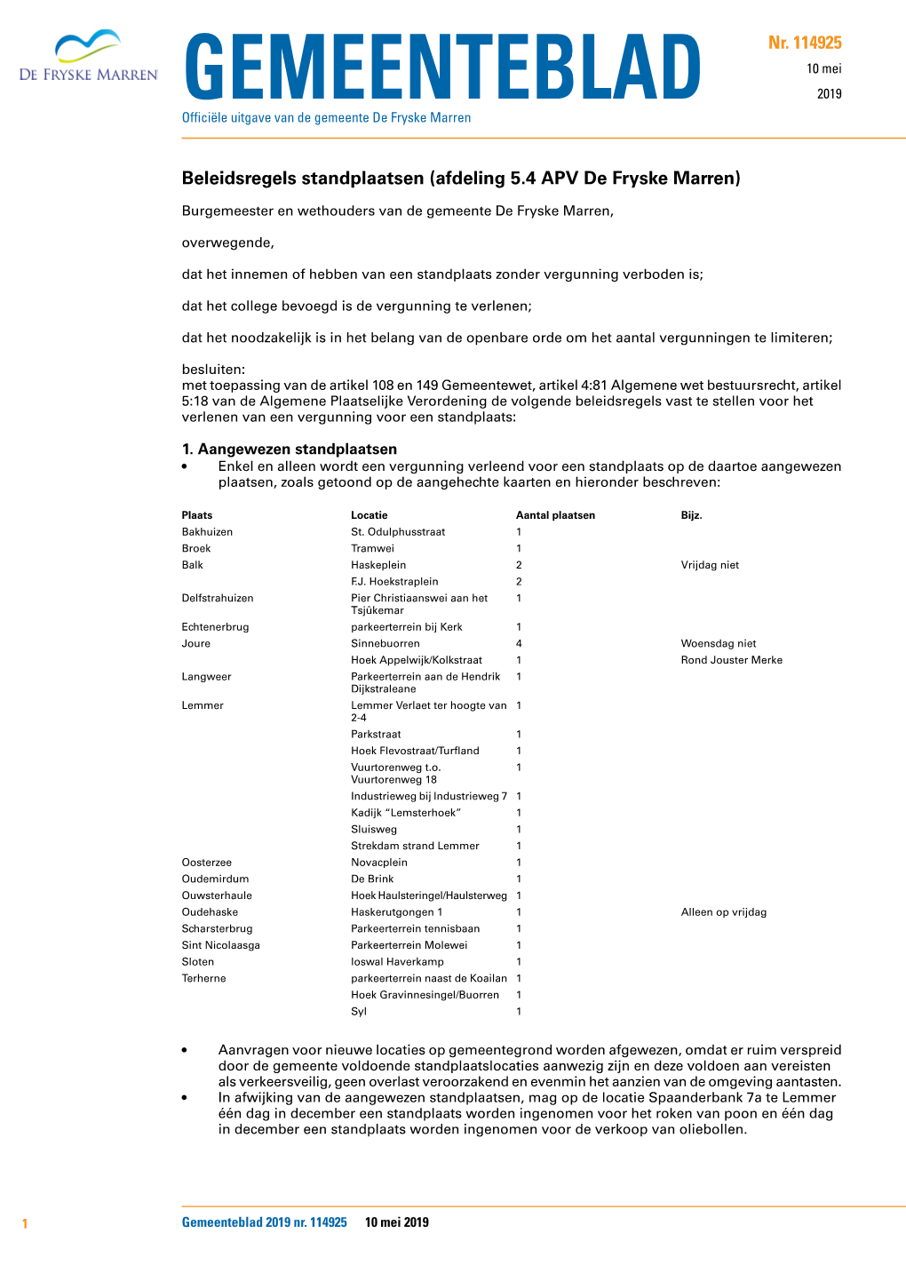 Afdeling 5.4 APV De Fryske Marren)