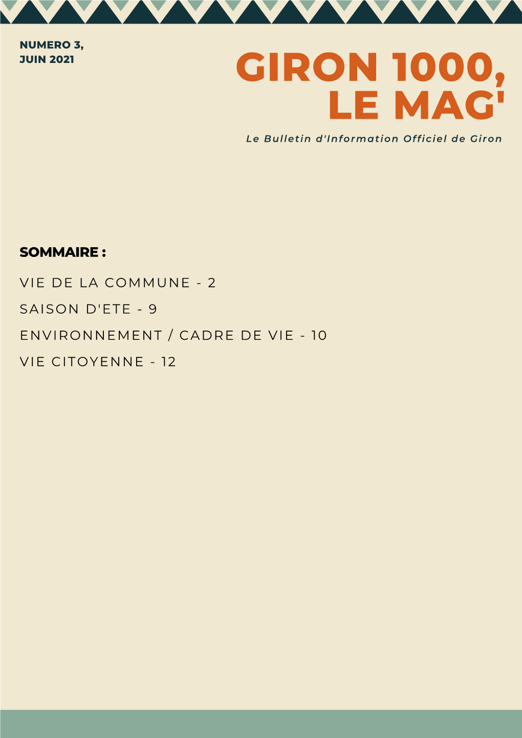Giron 1000, Le Mag' No 3