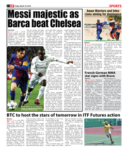 Messi Majestic As Barca Beat Chelsea