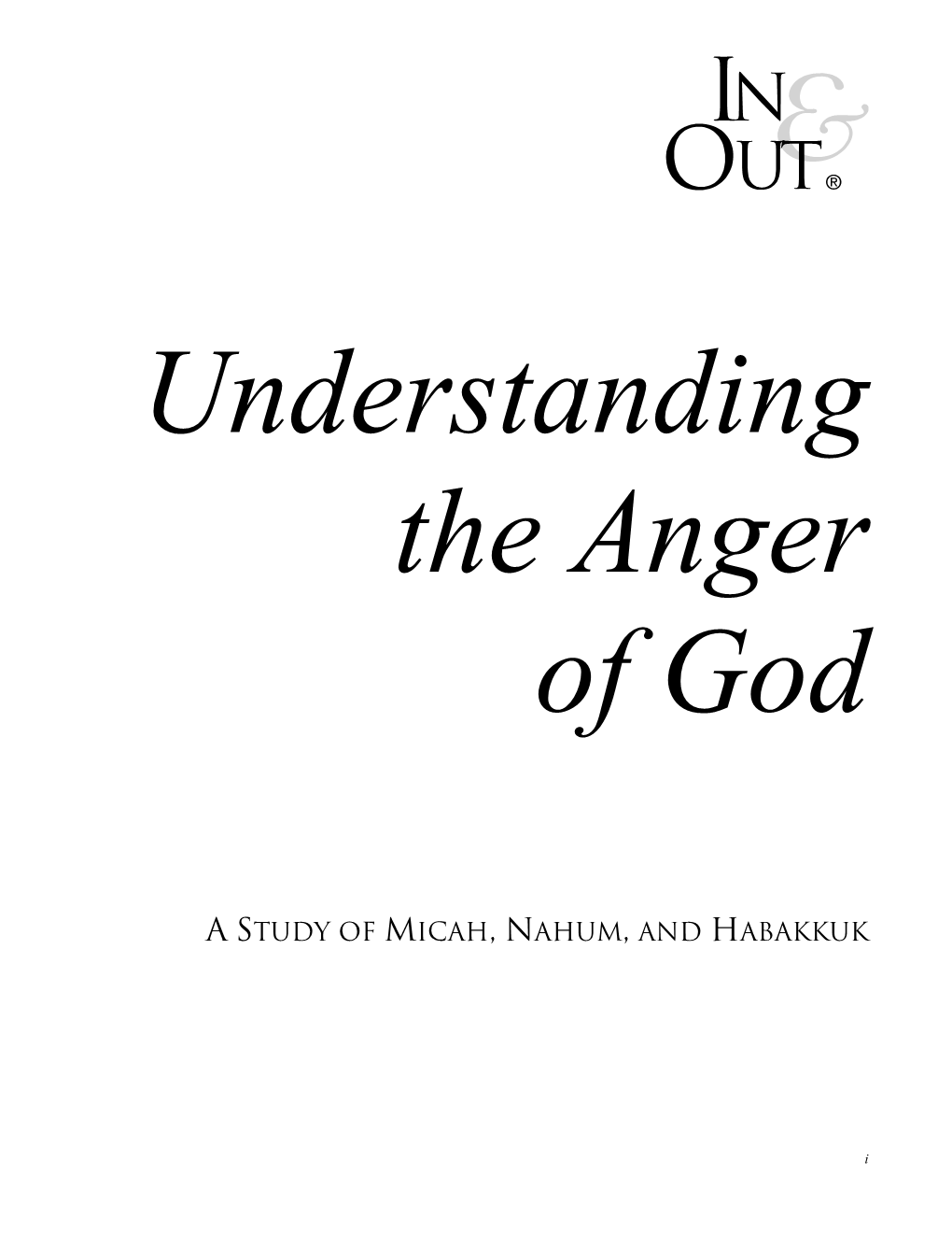 A Study of Micah, Nahum, and Habakkuk