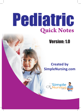 Pediatric Quick Notes
