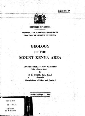Geology Mount Kenya Area