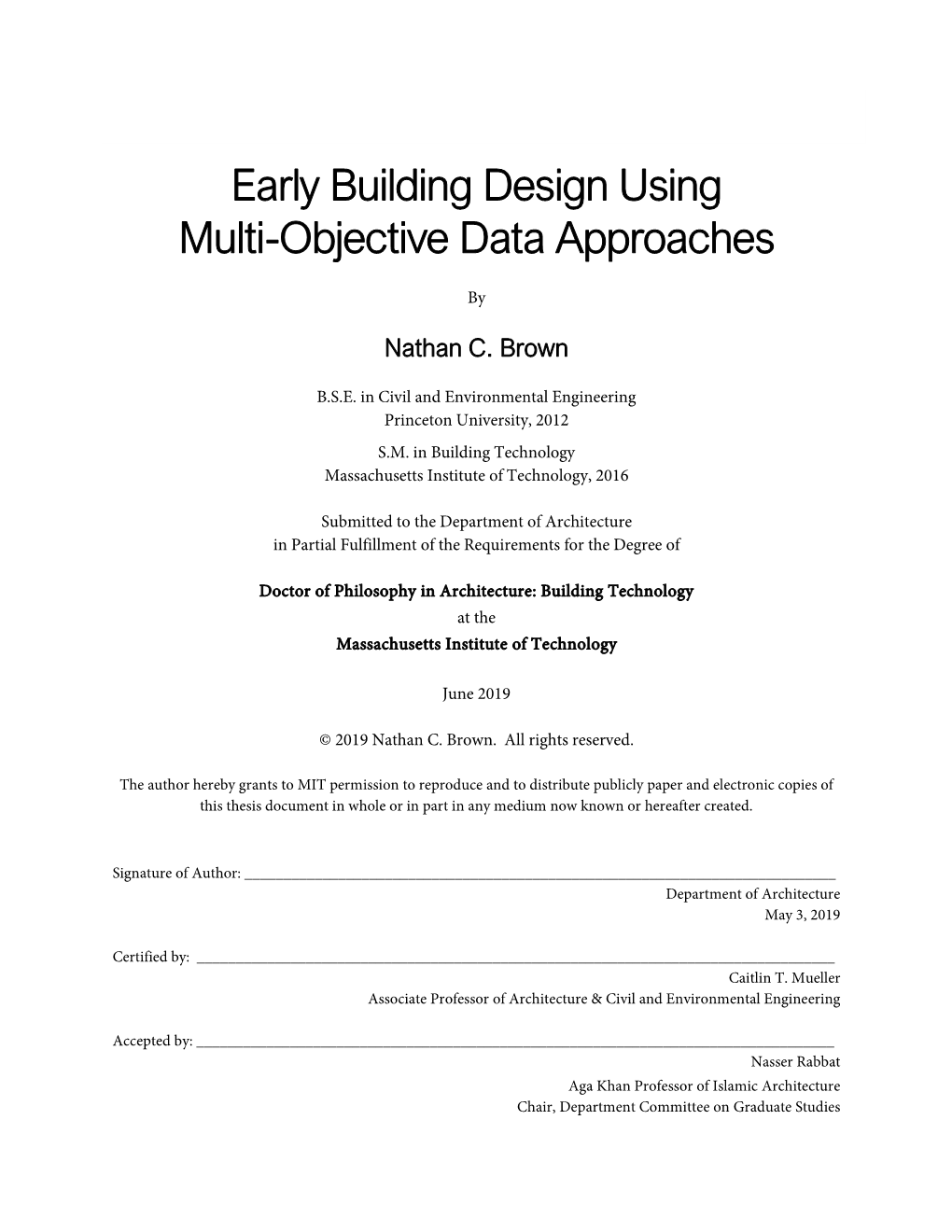 Early Building Design Using Multi-Objective Data Approaches