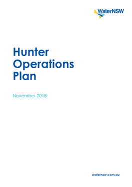 Hunter Operations Plan