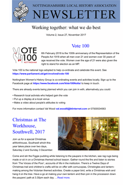 Working Together: What We Do Best Vote 100 Christmas at The