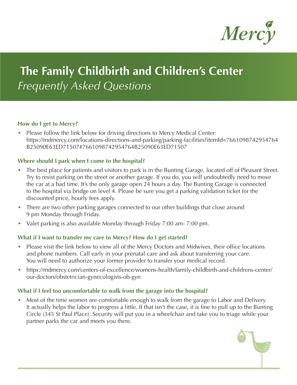 The Family Childbirth and Children's Center
