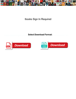 Ibooks Sign in Required