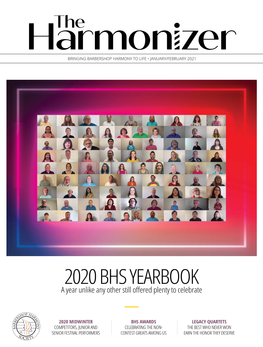 2020 BHS YEARBOOK a Year Unlike Any Other Still Offered Plenty to Celebrate