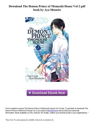 Download the Demon Prince of Momochi House Vol 2 Pdf Book by Aya Shouoto