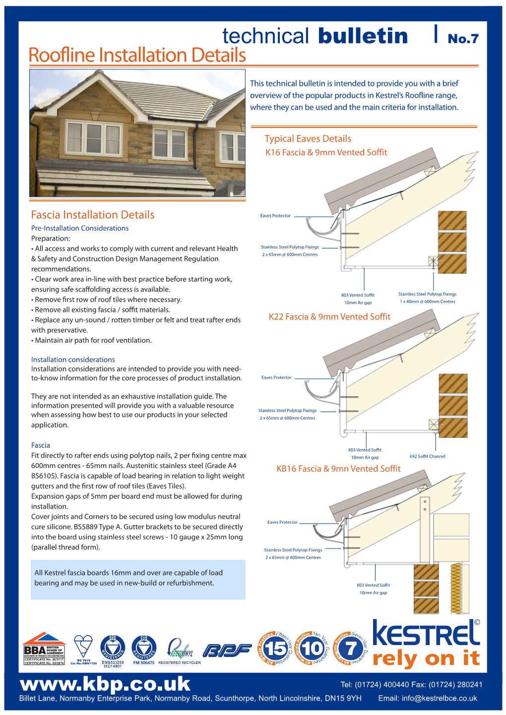 To View Our Guide to Plastic Fascia Installation