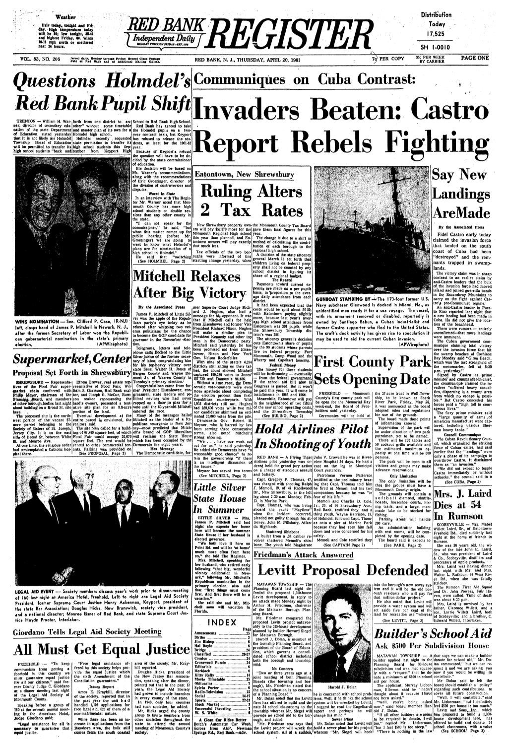 Castro Report Rebels Fighting