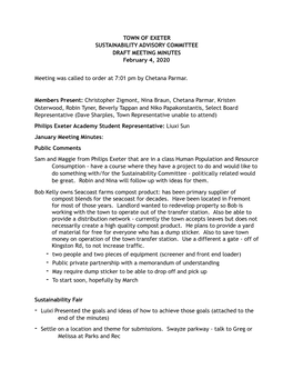 2-4-2020 Draft Meeting Minutes Copy