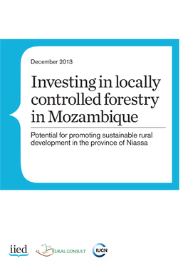 Investing in Locally Controlled Forestry in Mozambique