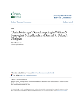 Sexual Mapping in William S. Burroughs's Naked Lunch and Samuel R