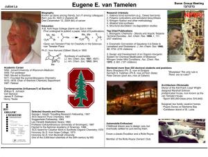 Eugene E. Van Tamelen 12/12/15