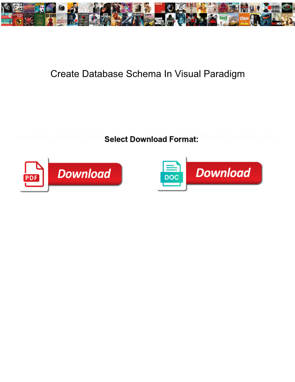 create database schema on visual paradigm