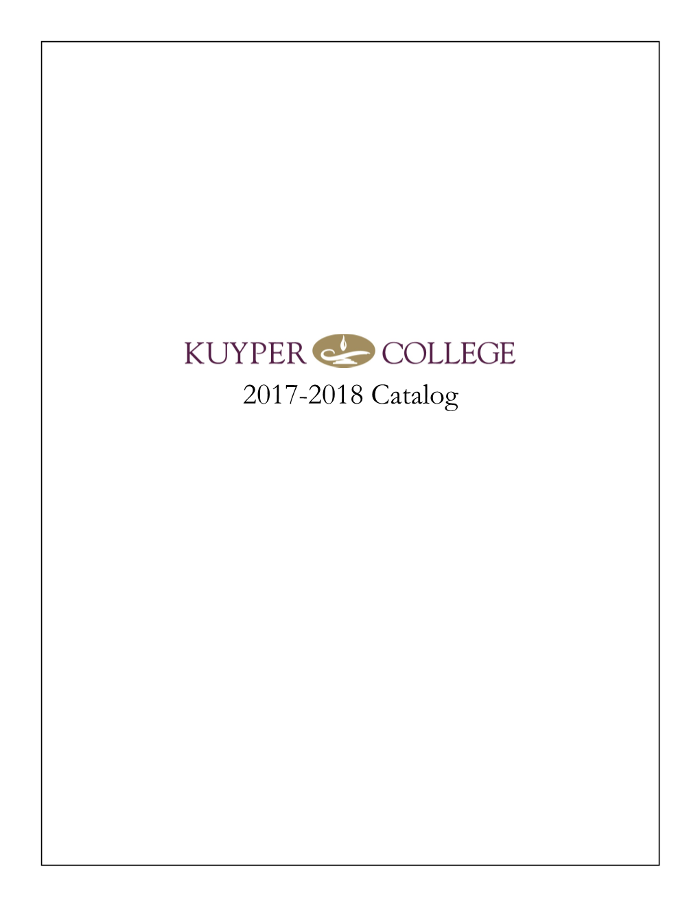 2017-2018 Catalog